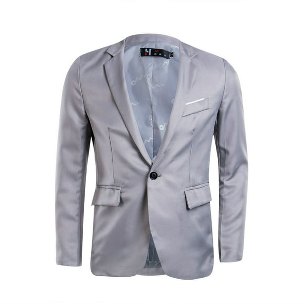 2021 Button slim suit jacket coffee SML